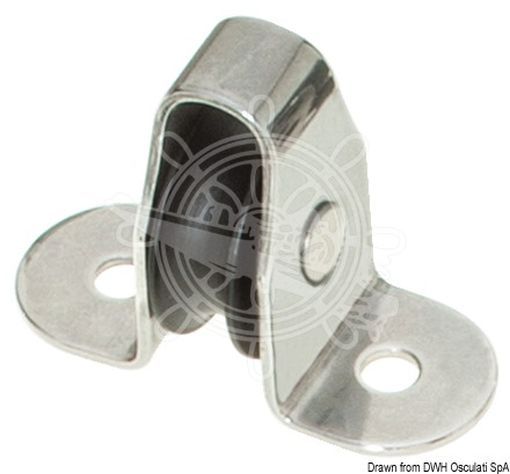 Viadana SS small vertical block aluminium sheave 4 mm