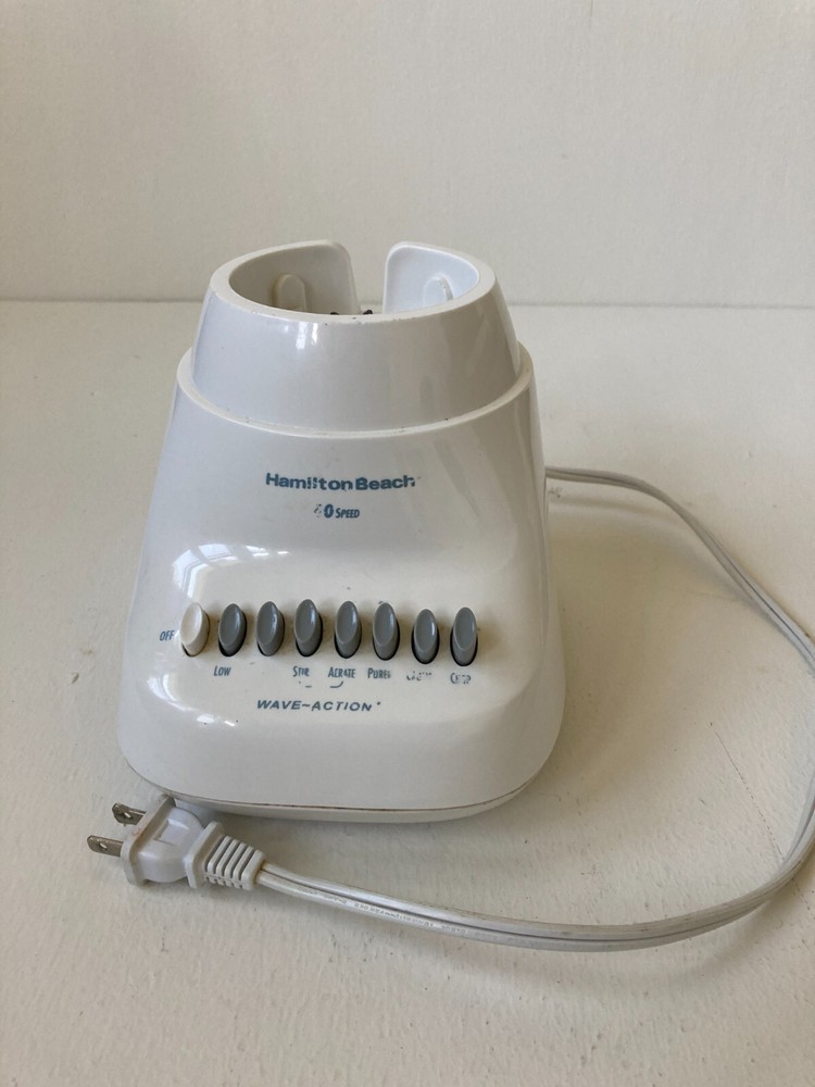 Hamilton Beach Wave Maker Blender 10 Speeder 50161N Base Only Tested Working