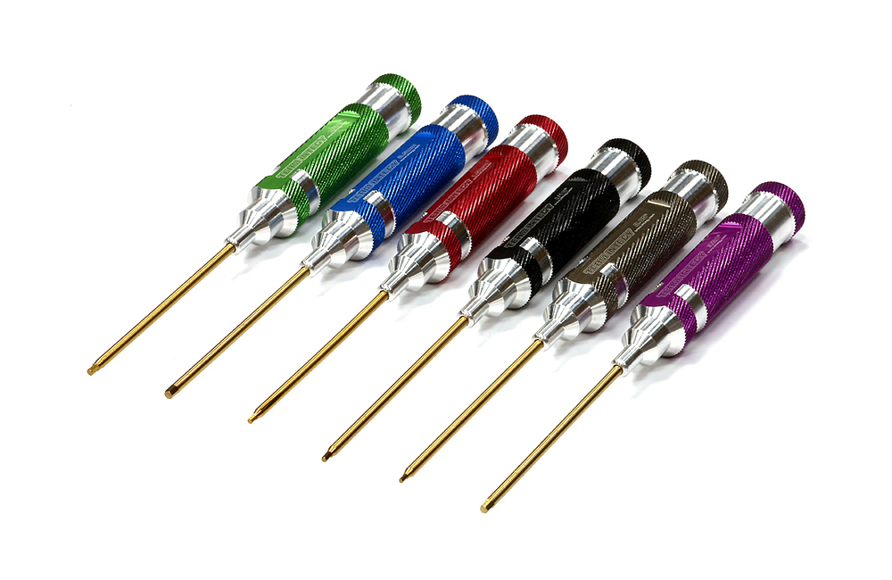 Color Coded AX Handle Wrench 6pcs Set Ti-Nitride Allen Hex