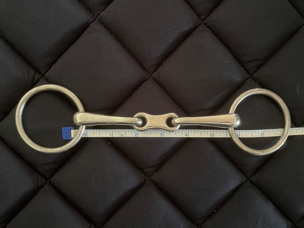 French Link O Ring Snaffle Horse Bit 5.5” 5 1/2”