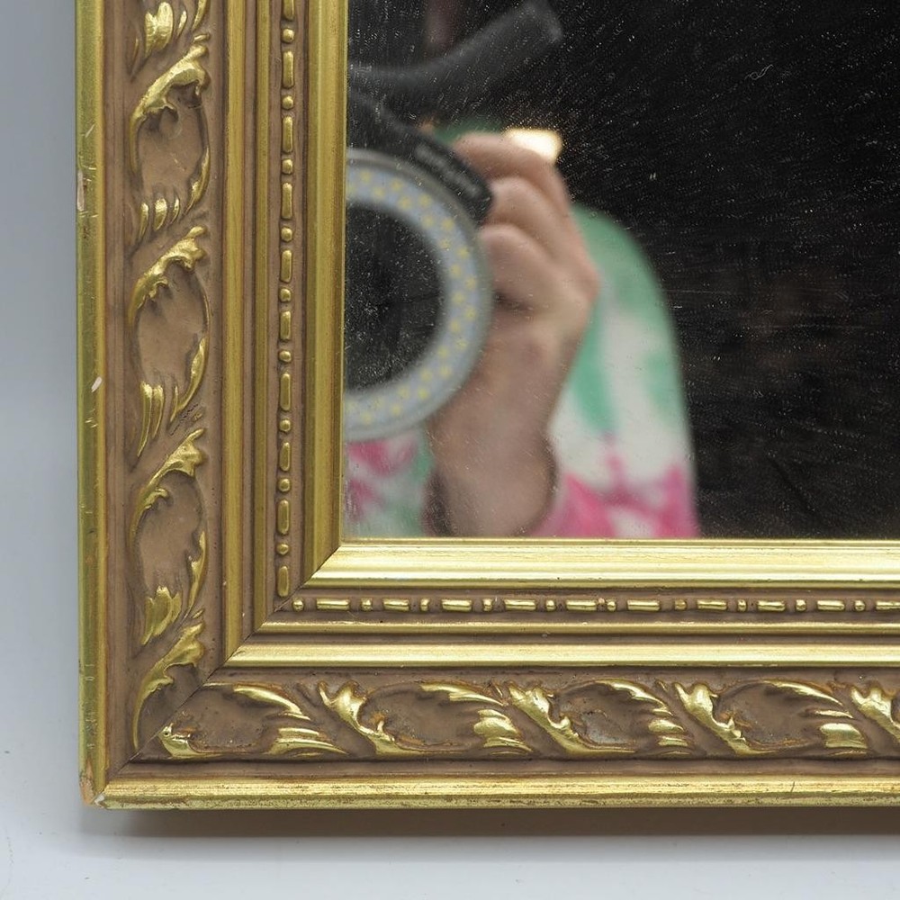 Ornate Framed Wall Mirror Room Accent 13x15