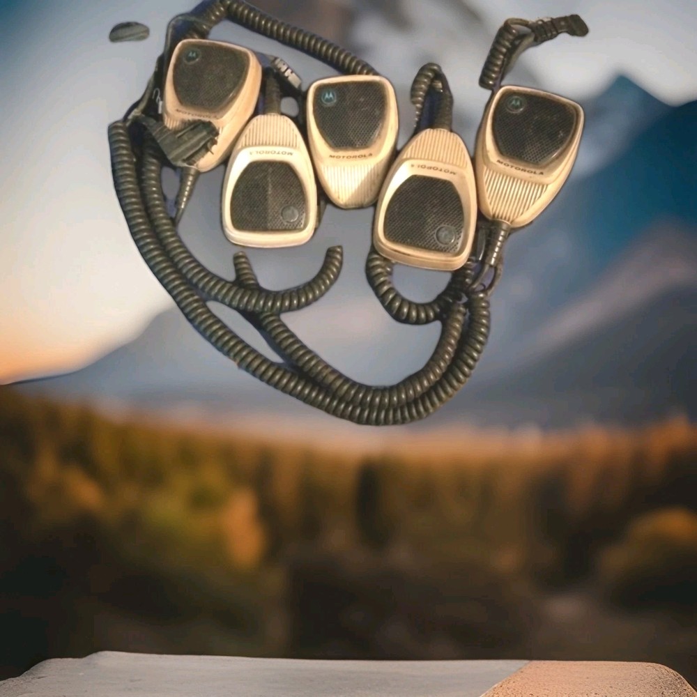 Lot 5 Motorola Unknown Microphones untested