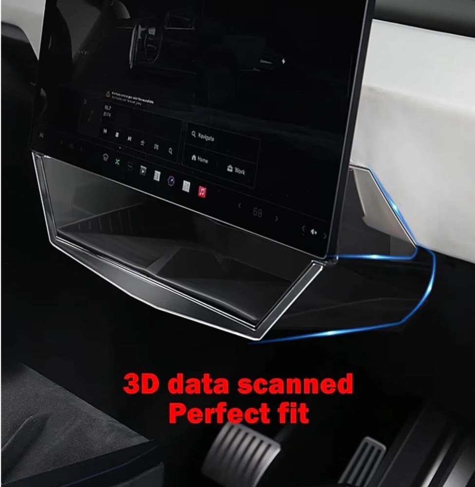 Under Screen Storage Box For Tesla Cybertruck 2024-2025.