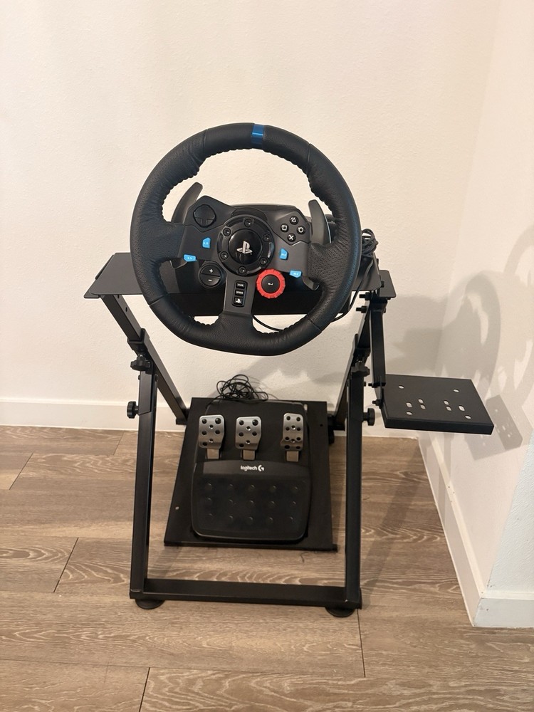 Logitech Steering Wheel, Pedals, Mounting Stand & Power Adapter Bundle