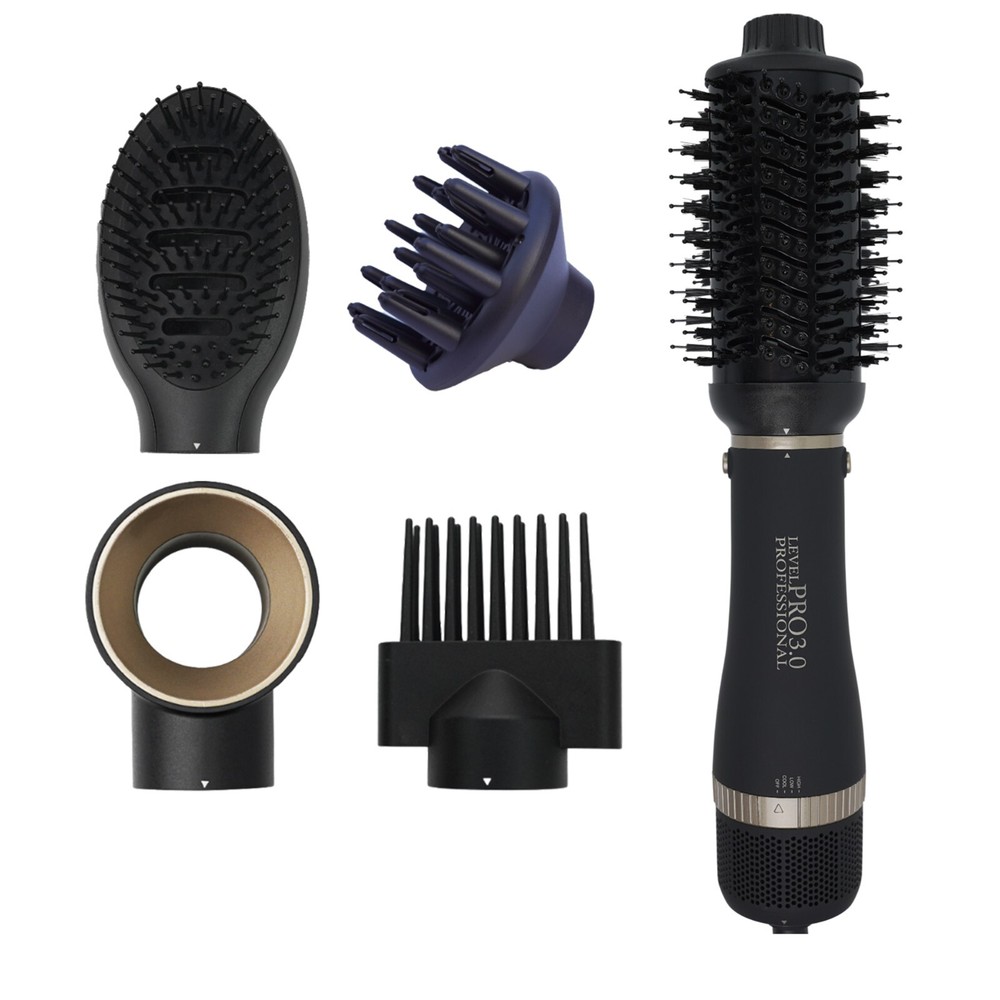 Level Pro3.0 LPRO3003 Complete 5 in 1 Styler Adjustable Heat Settings 9ft Cord