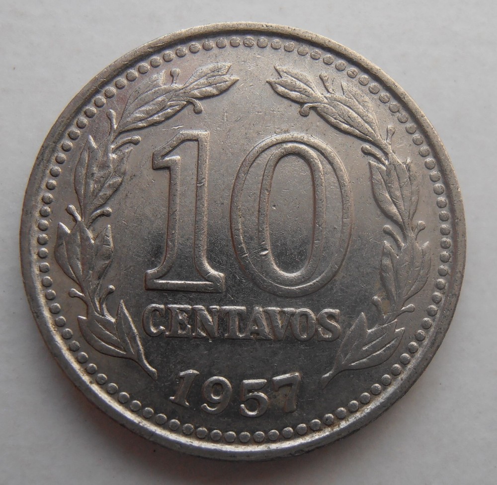 ARGENTINA 10 CENTAVOS 1957