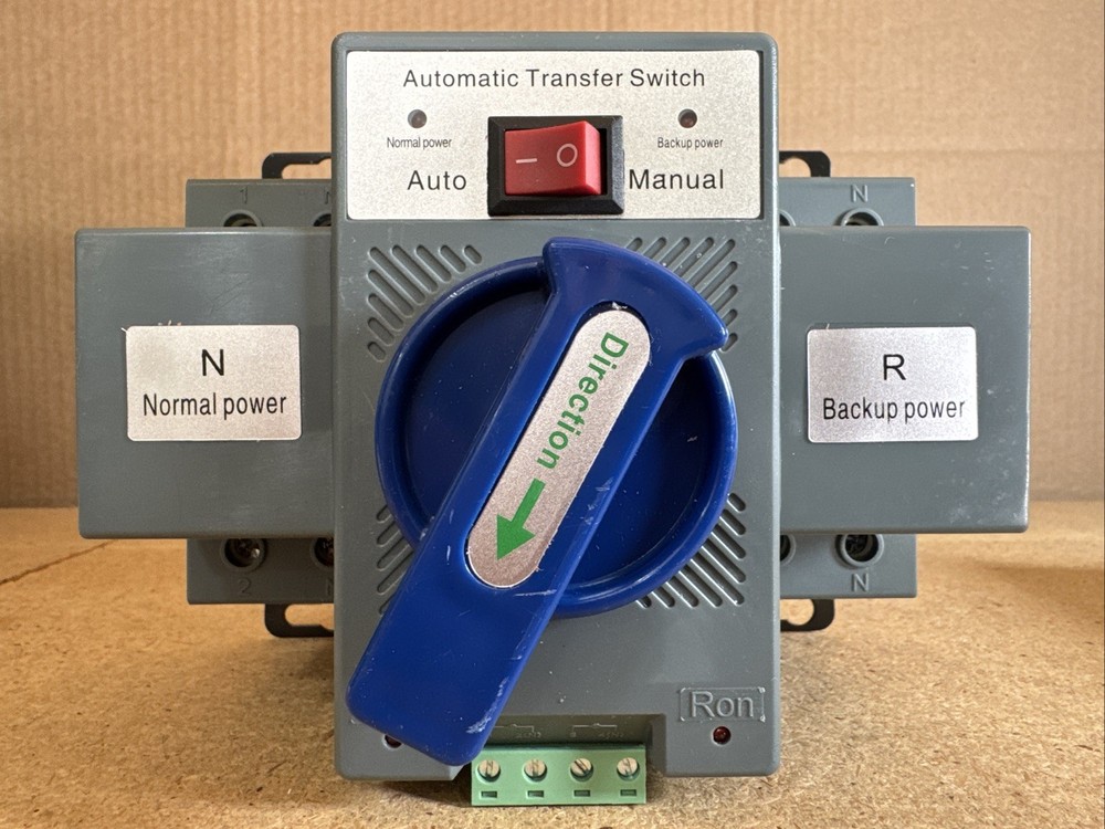 Double Power Source Automatic Transfer Switch Q2 Series 63 Amp 2 Pole*FREE SHIP*