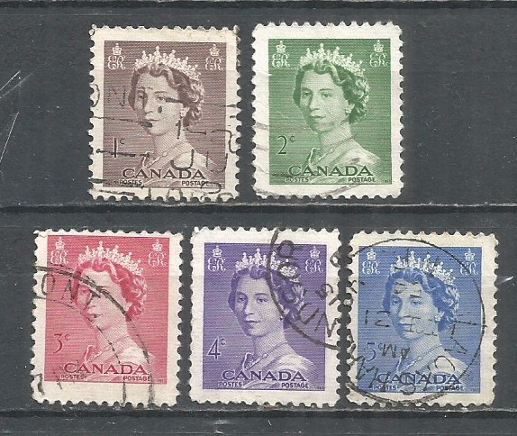 Canada 1953 year, used stamps