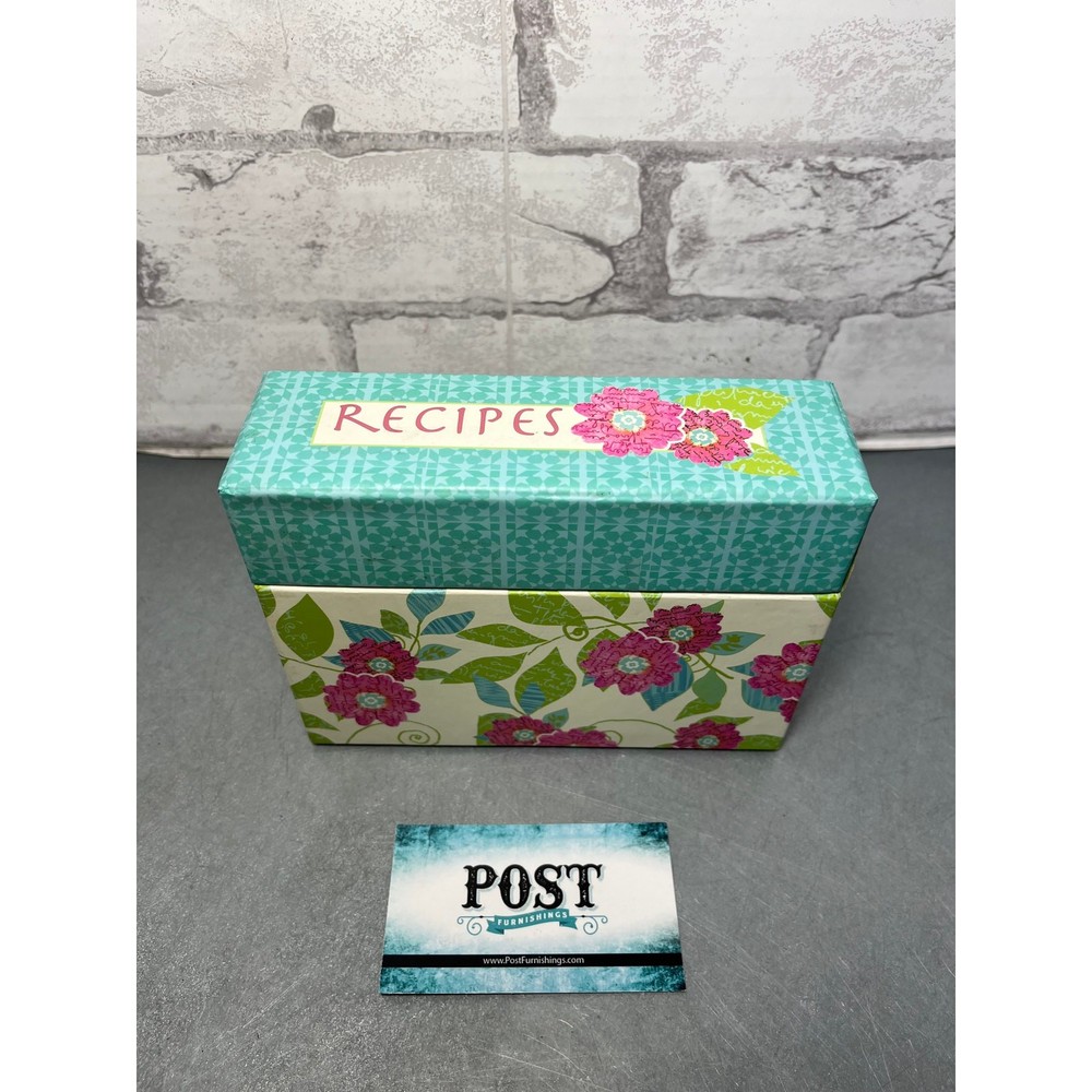 Floral Pattern Recipes Holder