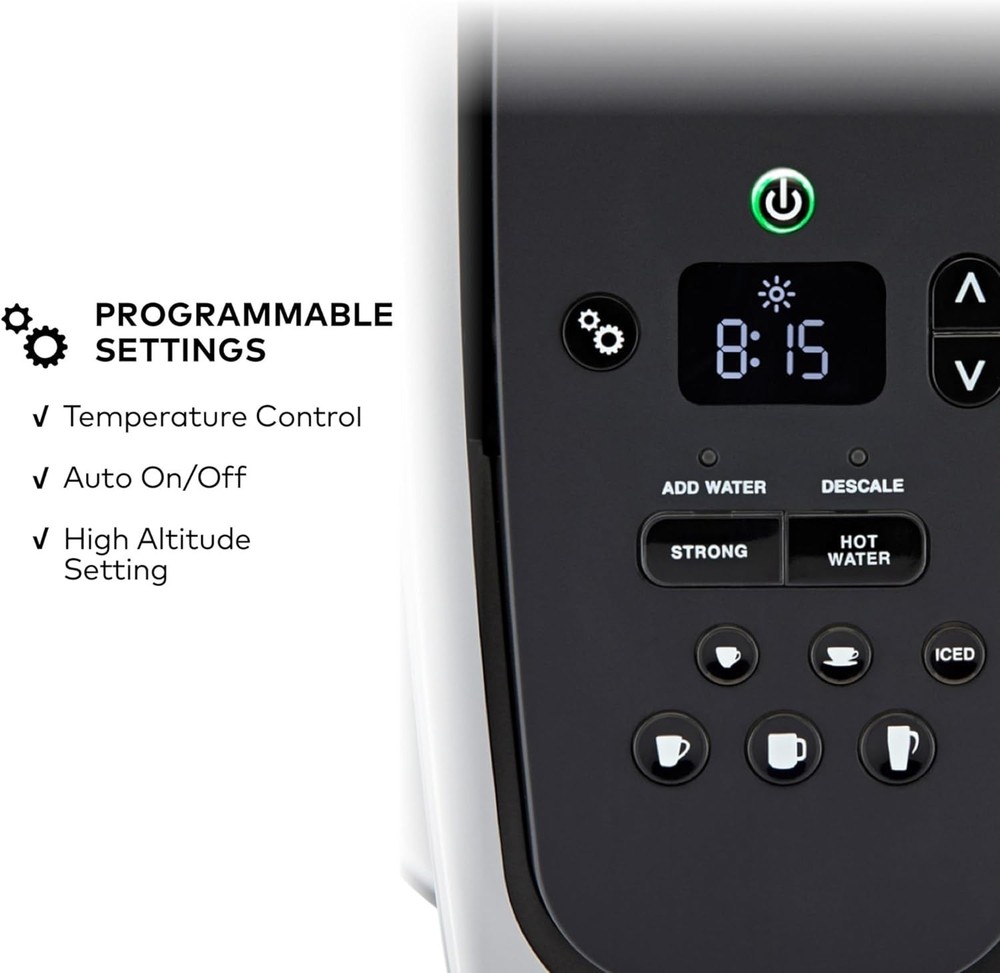 Modern Design - Temperature Control - Brushed Silver