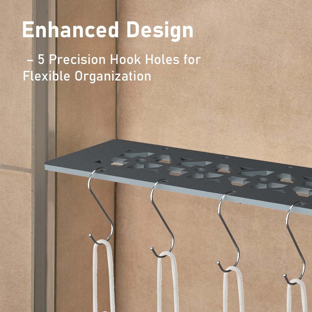 Upgraded Rectangular Shelf for Prefabricated SN/SNLT Niches Matte Black，Comes...