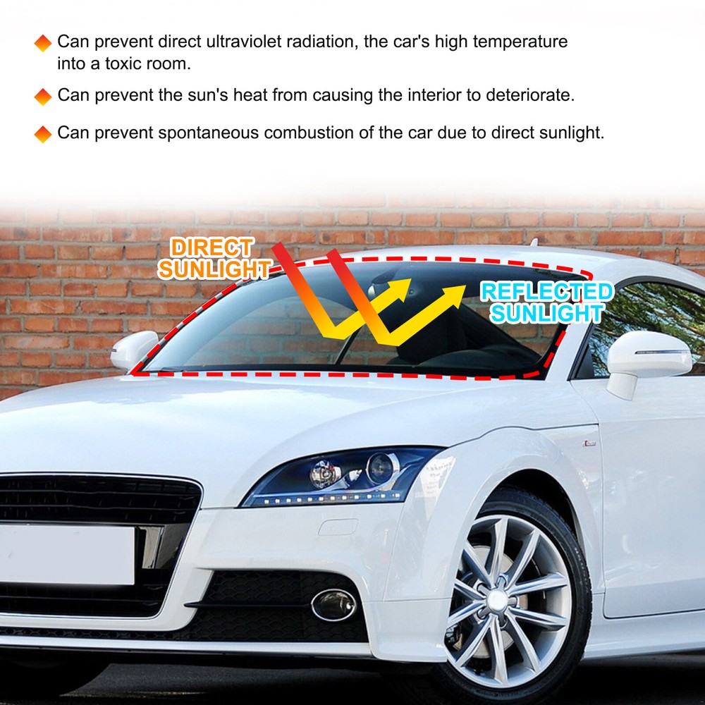 Front Window Sun Sunshade Windshield Visor Cover For Audi TT 2008-2014