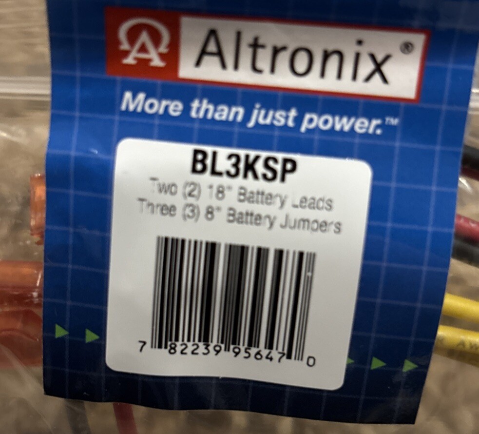 Altronix BL3KSP 18” Battery Leads