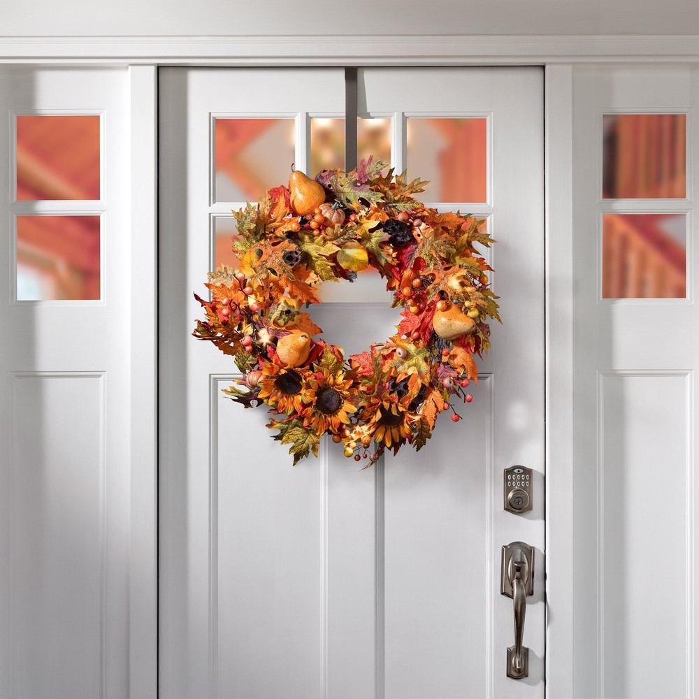 Adapt™ Adjustable Wreath Hanger, Top & Length Adjustable Version - Matte Brown