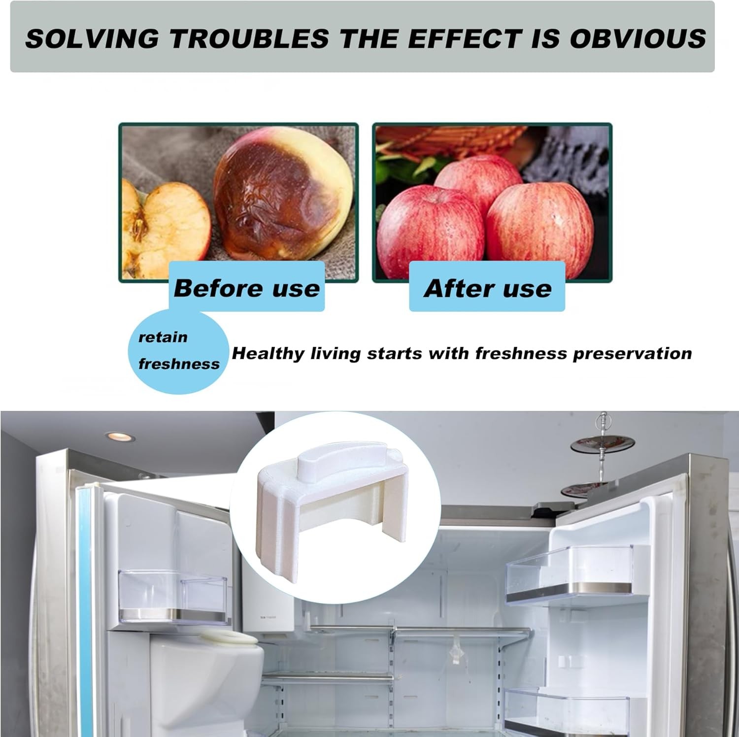 CCLINK Refrigerator Door Repair Parts Compatible With Samsung white