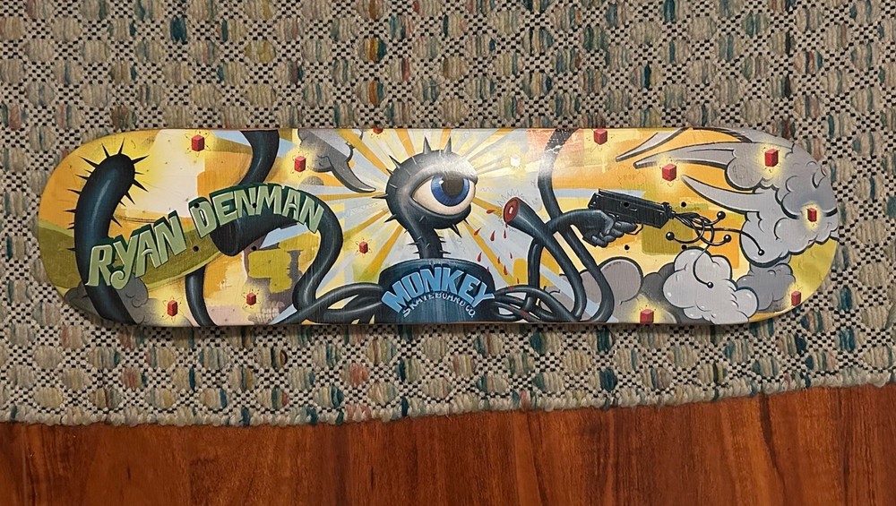 RYAN DENMAN Monkey Skateboards Deck JEFF SOTO Art
