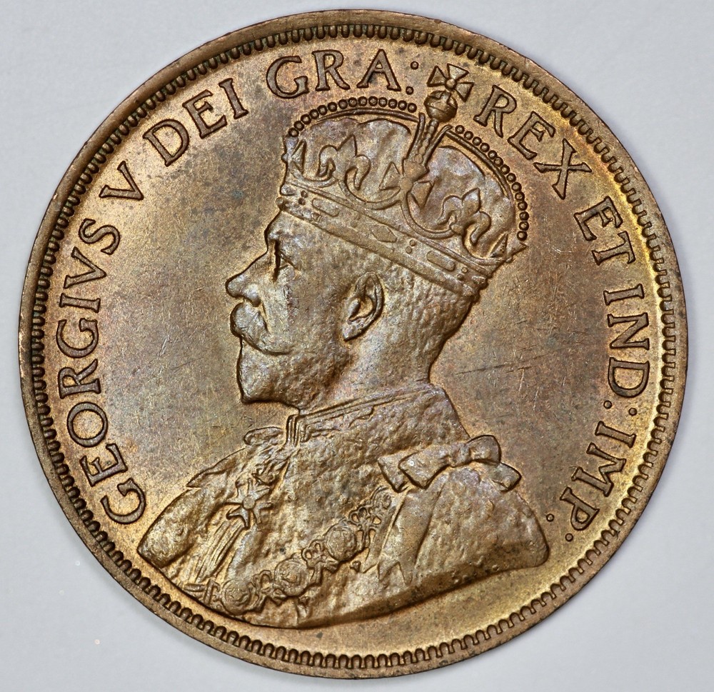 1917 Canada 1c Large Cent UNC
