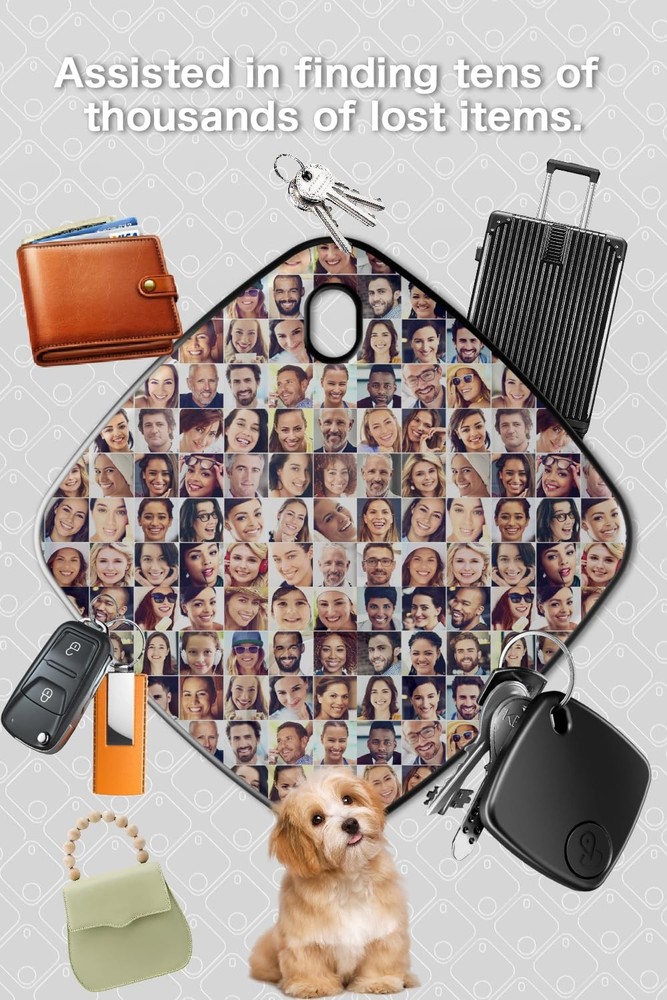 4 Pack Android Tracker Tag- Tracker Tags for Android Phones, Supports Google ...