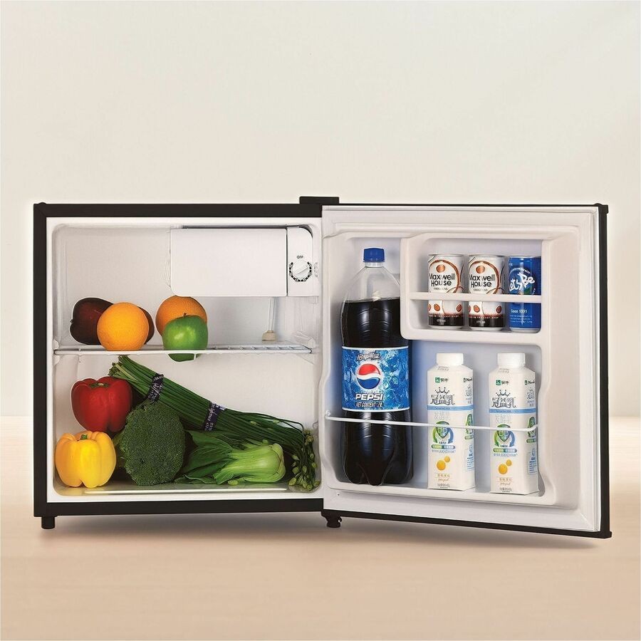 Lorell LLR72311 Compact Refrigerator 1.6 Cu.ft Black
