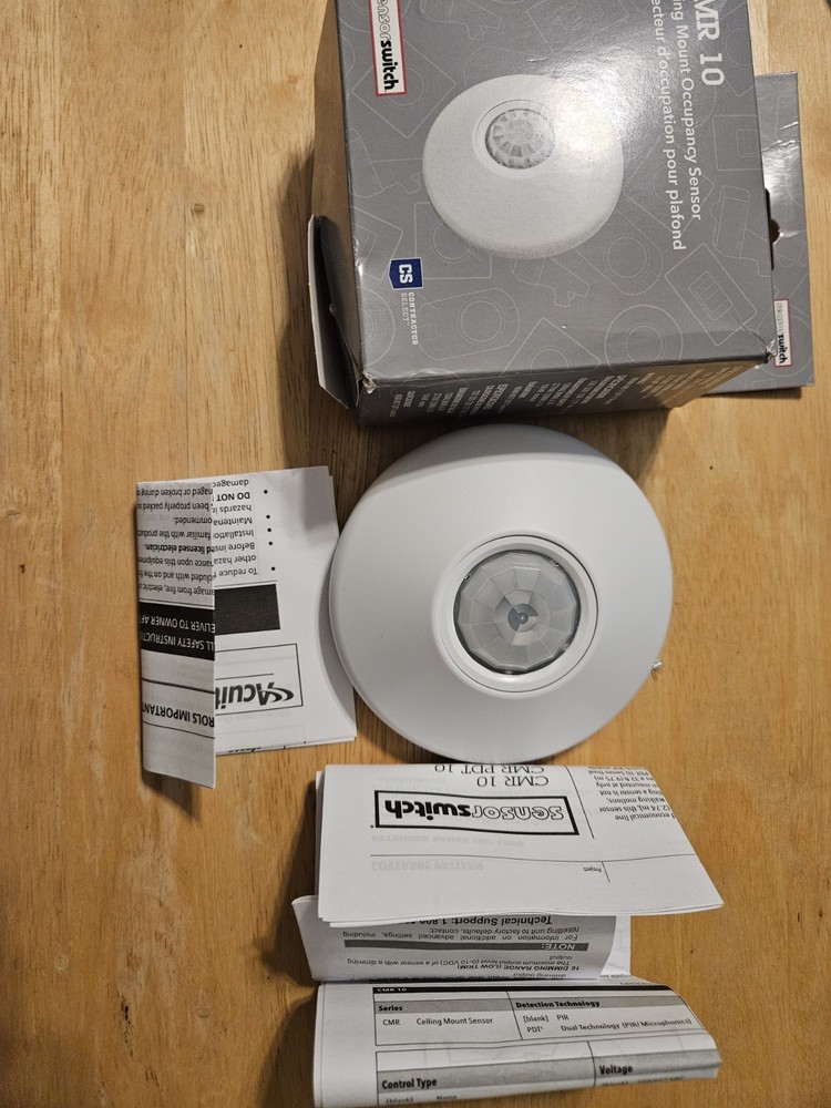 Sensor Switch CMR 10 Extended Range Passive Infrared Ceiling Mount