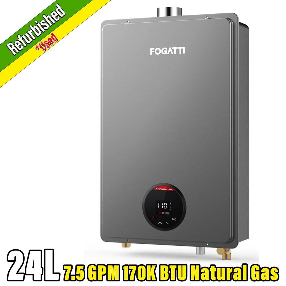 【90% NEW】7.5 GPM 170K BTU Tankless Water Heater Natural Gas Indoor Instant Hot