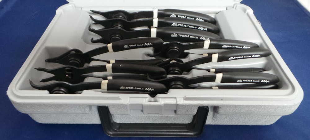 Mac Tools PK9RRPB 9PC Push-Button Retaining Ring Pliers Set w/ Case