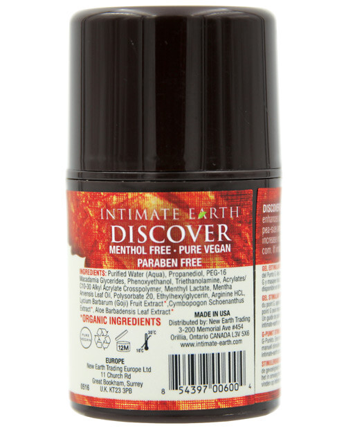 Intimate Earth Discover Gel 1 oz