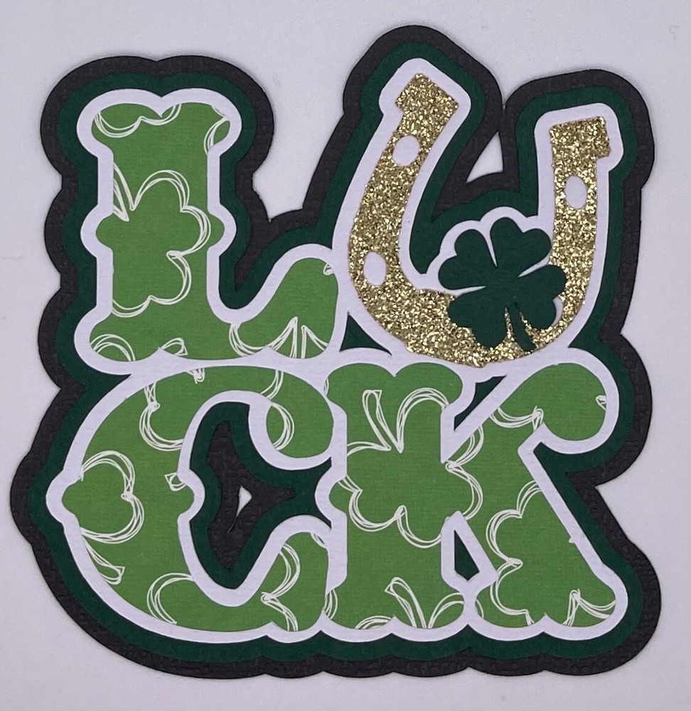 St. Patrick's Day - Paper Piecing Scrapbook Embellishment Die Cuts