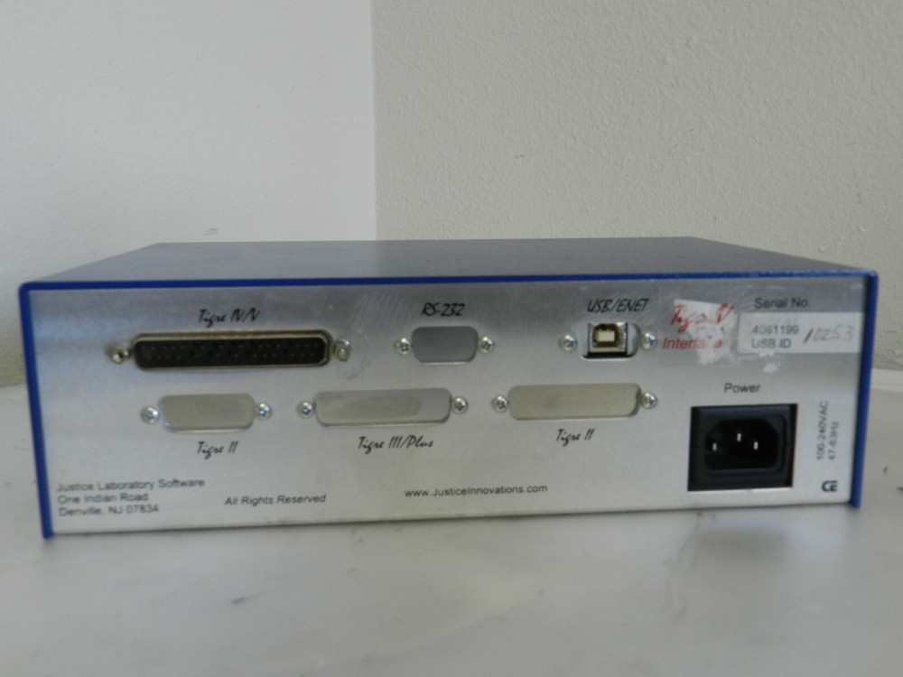 Justice Laboratory Software Tigre III Laboratory Interface System