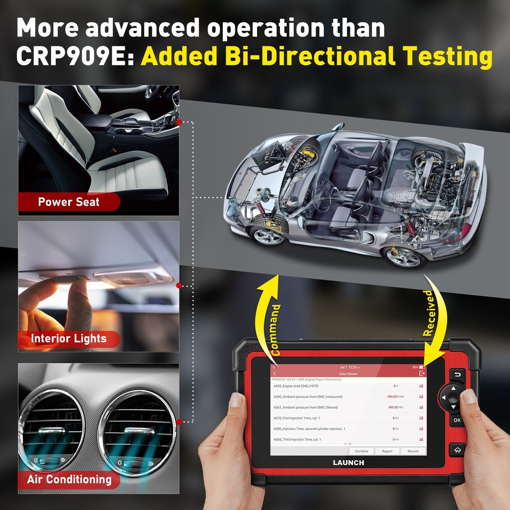 2026 LAUNCH X431 CRP919E BT Bidirectional Coding Car Diagnostic Scanner Tool*……#
