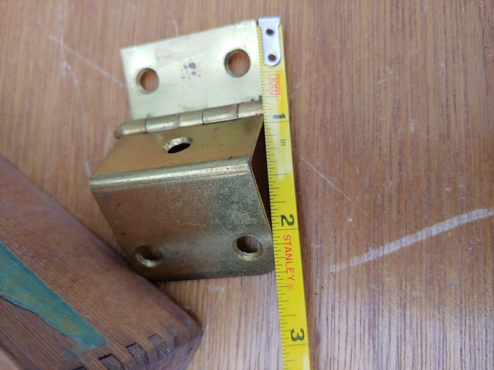 Vintage Hinge Assortment Lot Brass 1.5"