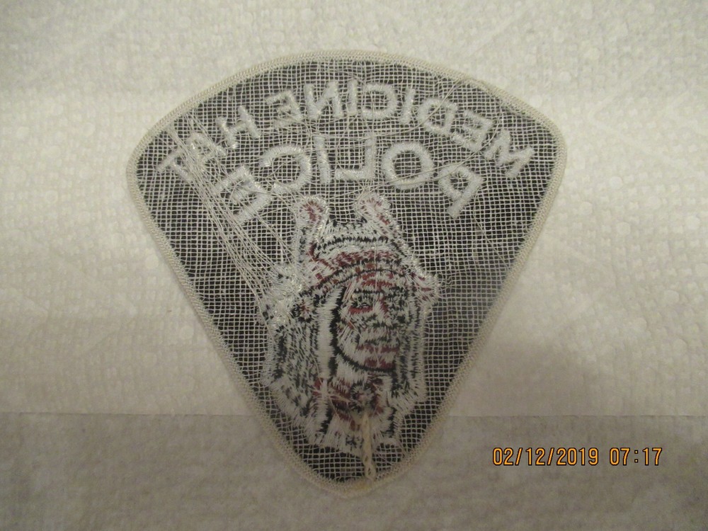 medicine hat alberta canada police patch for display only