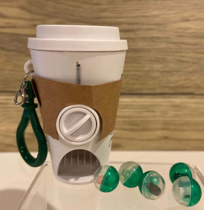 Rare Miniature Coffee Vending Machine with key chain