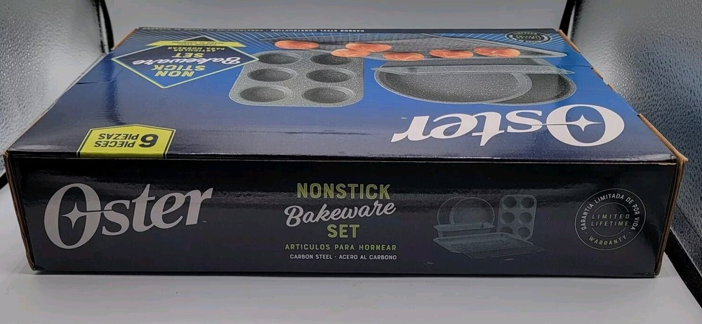 Oster 6 Piece Non Stick Bakeware Set. New In Box.