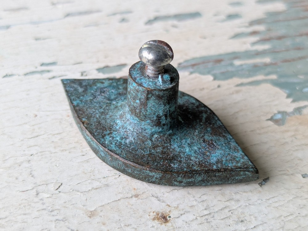 1967 "Antico" Eye by Jerome & Evelyn Ackerman Hand-cast Solid Brass Pull