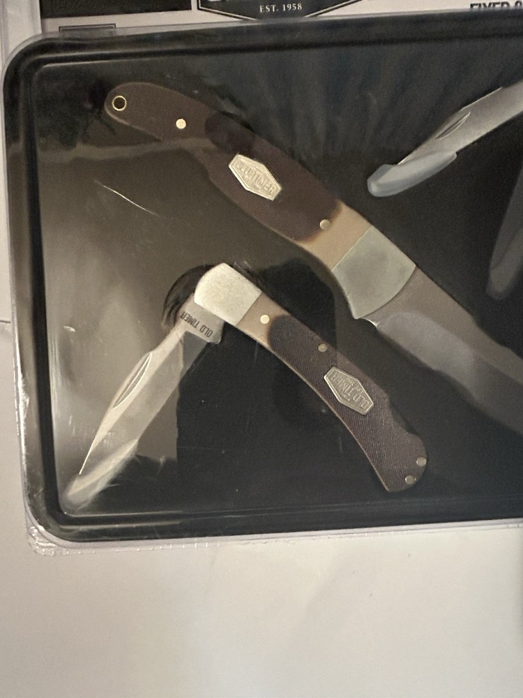 Old Timer Fixed & Folding Knife Set Brand New