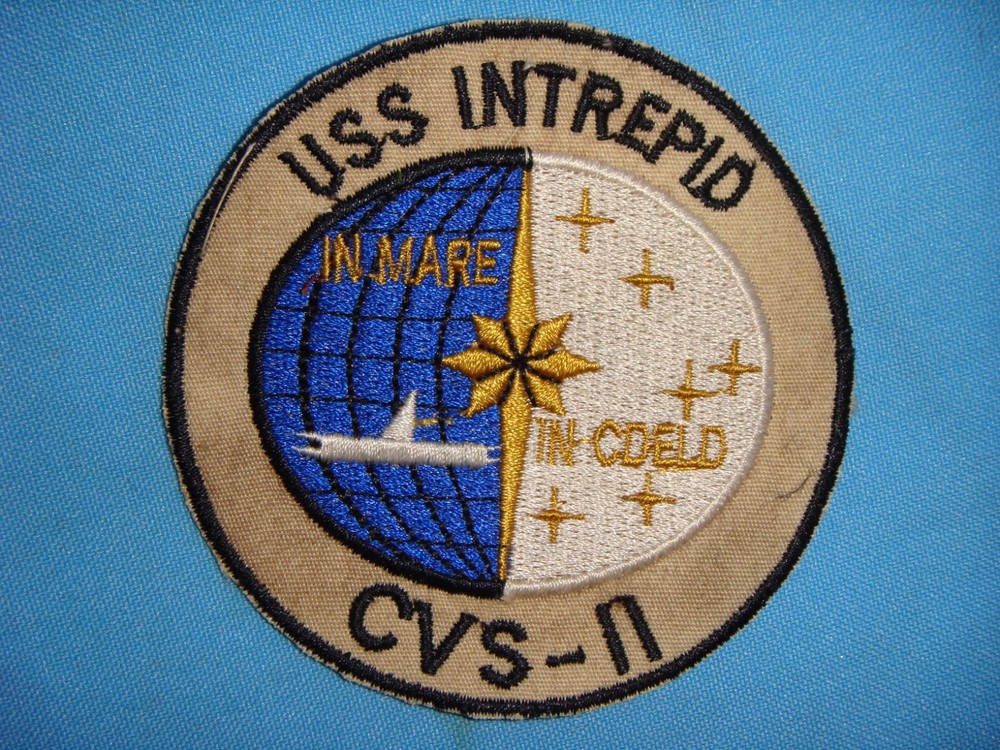 VIETNAM WAR PATCH, USS INTREPID CVS-11 IN MARE - IM CDELD