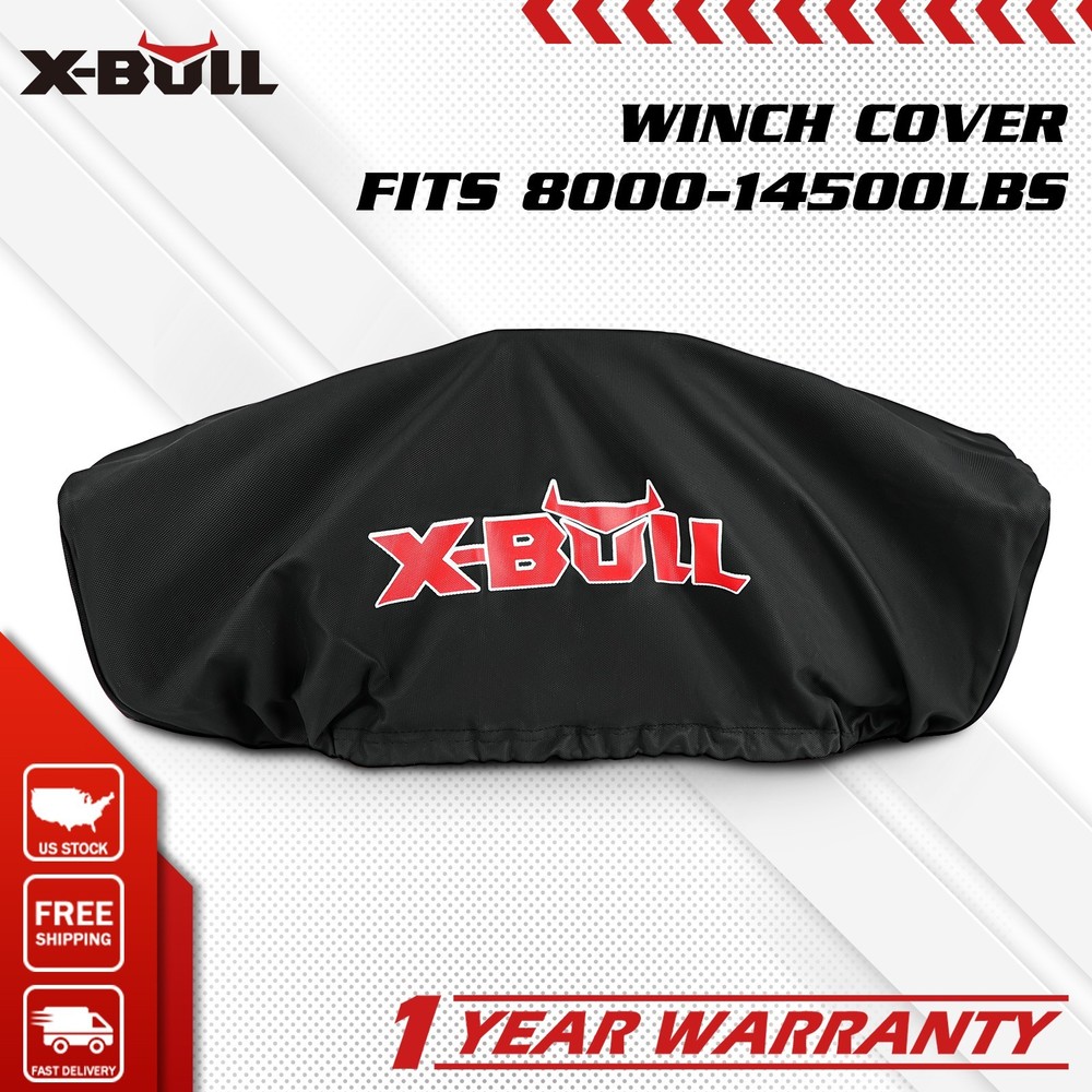 X-BULL Winch Cover Waterproof Soft Dust Neoprene Fits 9500-14500lb Universal 4WD