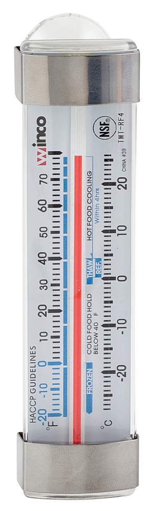 Freezer/Refrig Thermometer, 3-1/2"L, Suction Cup (12 Each)