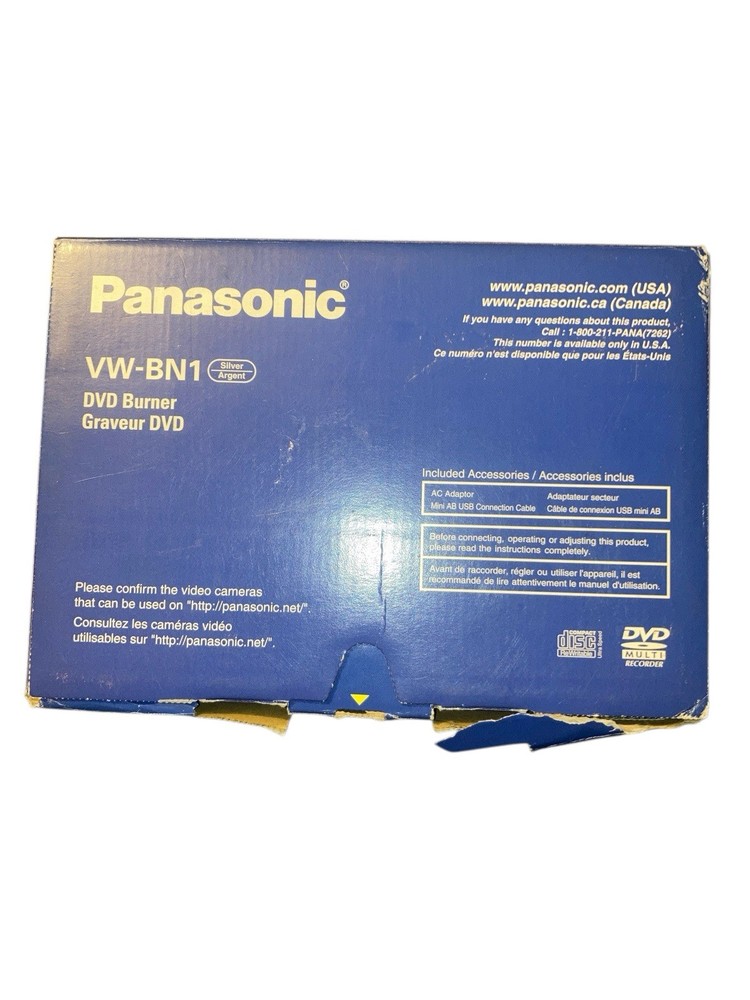Panasonic VW-BN1 Portable Silver DVD Burner