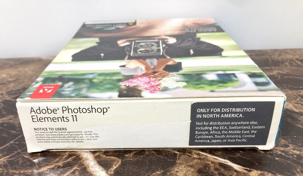 Photoshop Elements 11 For Windows & Mac OS 2012 Software w/ Serial DVD-Rom