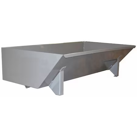 Self-Dumping Hopper, 13.5 Cu. Ft. Cap.,  5055Lpgray