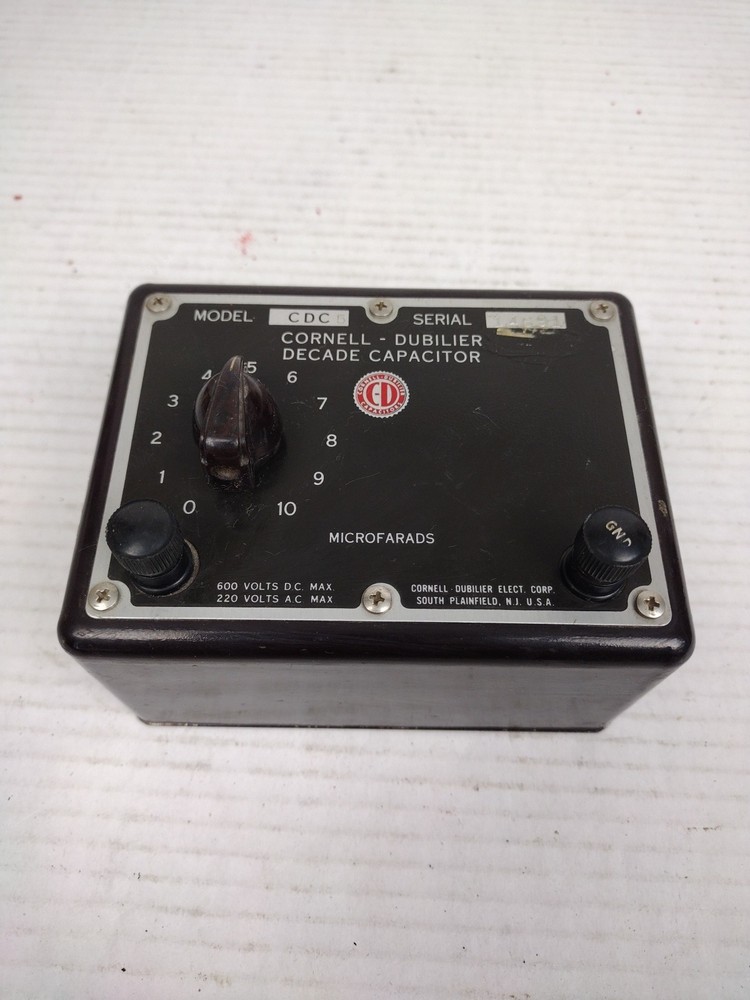 Vintage CDC Cornell Dubilier Decade Capacitor Electronics CDC-5 Untested