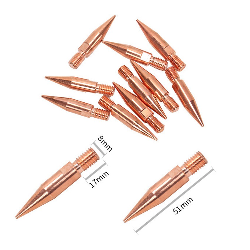 2 Pcs Repair Car Dent Puller Quick Metal Spot Electrodes Welding Pull Auto