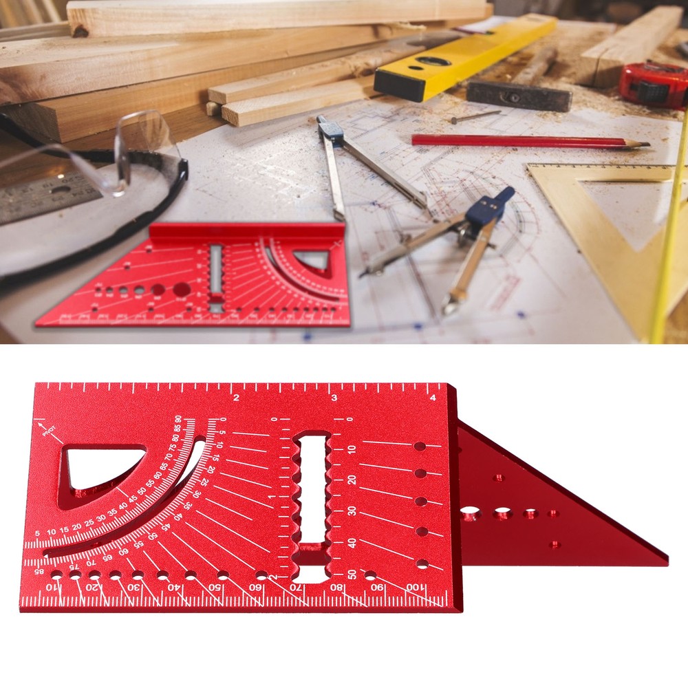 3D Mitre Angle Measuring Tool Square Size Measure Ruler Multifunctional