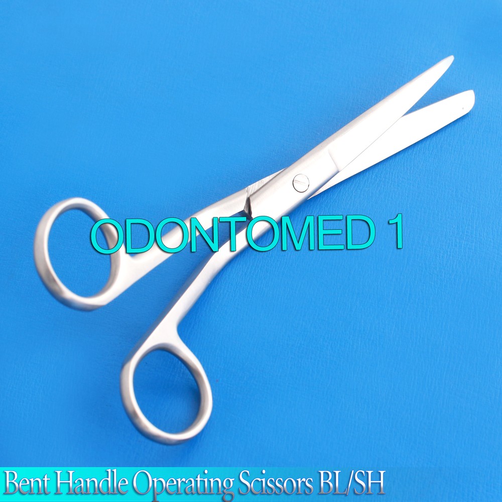 6" BENT HANDLE Operating Scissors Sharp/Blunt - Sewing Embroidery Carpet Shears