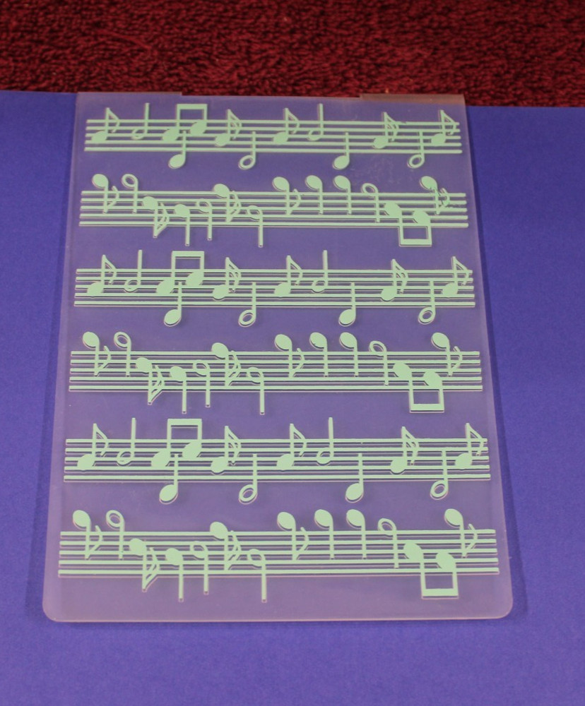 Embossing Folder - Musical Notes
