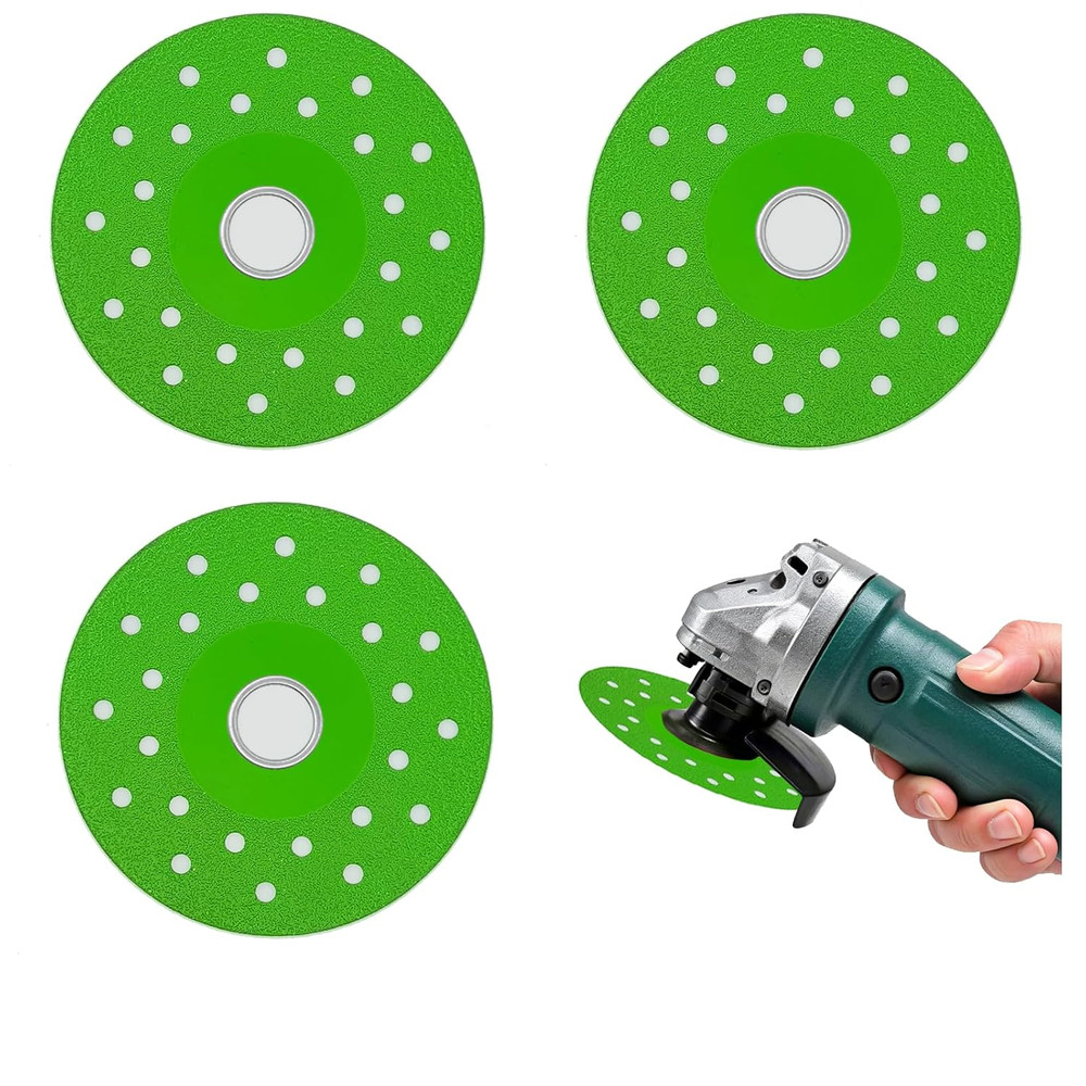 Glass Cutting Disc for Angle Grinder, 4" Ceramic Diamond Blade, Ultra-Thin Ti...