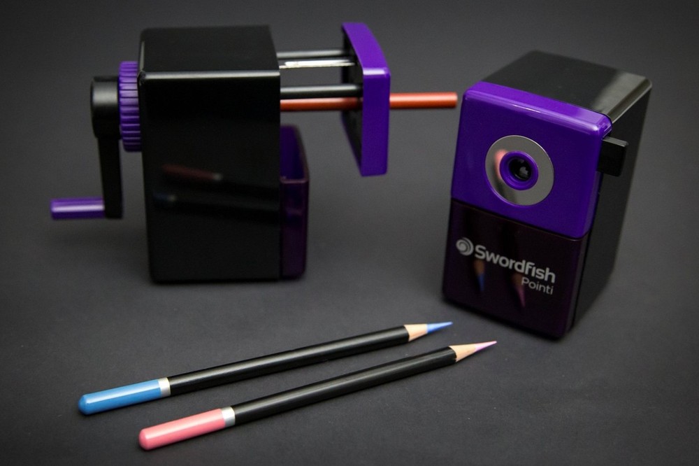 Swordfish 'Pointi' 8mm Desktop Manual Pencil Sharpener Ref: 40235 Pointi