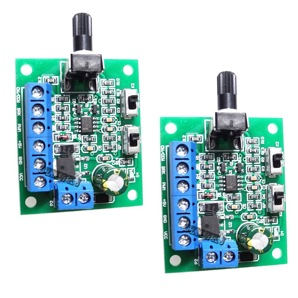 2X BLDC Brushless DC Motor Speed Controller Adjustable DC12V/24V Speed Regulator